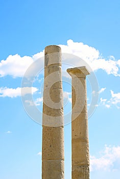 Apollo Temple columns at Amathus