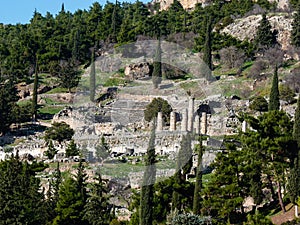 Apollo Temple in oracle Delphi, Greece