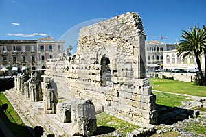 Apollo temple in Siracusa photo