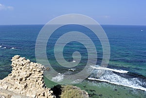 Apollonia beach near Tel Aviv.