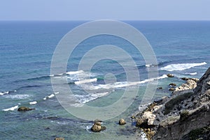 Apollonia beach near Tel Aviv.