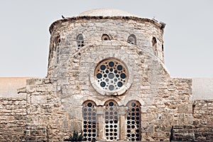 Apostle Barnabas` church with the rosette window, Cyprus