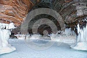 Apostle Islands Ice Caves, Winter Season photo