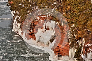 The Apostle Islands National Lake Shore are a popular Tourist Destination on Lake Superior in Wisconsin