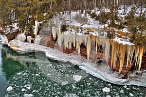 The Apostle Islands National Lake Shore are a popular Tourist Destination on Lake Superior in Wisconsin