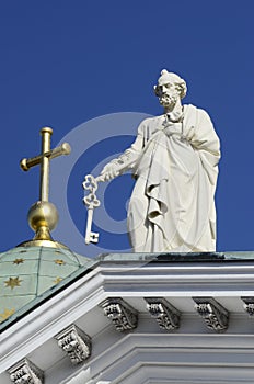 Apostle Peter at the Cathedral in Helsinki