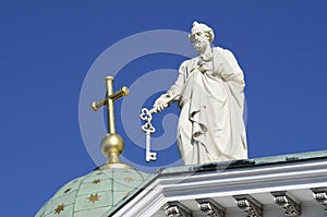 Apostle Peter at the Cathedral in Helsinki