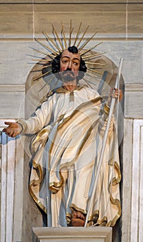 Apostle, statue in the church of St. Leodegar in Lucerne