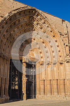 Apostles gate cathedral Seu Vella Lleida photo