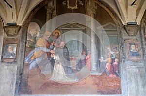 The apostles Peter and Paul appear to St. Dominic, Santa Maria Novella church in Florence