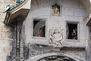 The Apostles procession on the famous Prague clock