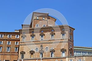 Part of the apostolic palace in Vatican City, Rome Italy