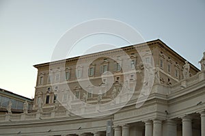 Apostolic Palace, Pope s residense and window photo