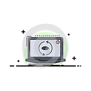 App, application, new, software, update Flat Color Icon Vector