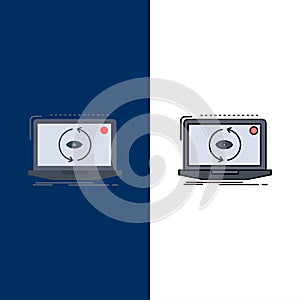 App, application, new, software, update Flat Color Icon Vector