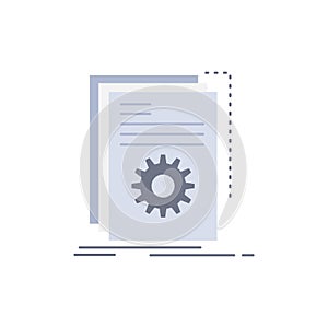 App, build, developer, program, script Flat Color Icon Vector