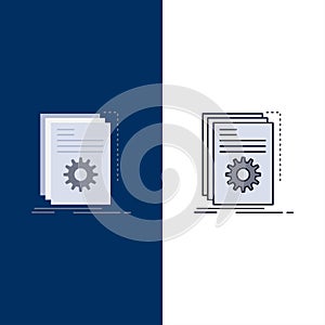 App, build, developer, program, script Flat Color Icon Vector