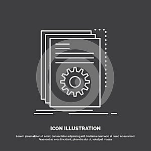 App, build, developer, program, script Icon. Line vector symbol for UI and UX, website or mobile application
