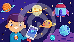 With this app children can design their own spaceships and explore the depths of space in a fun and imaginative way