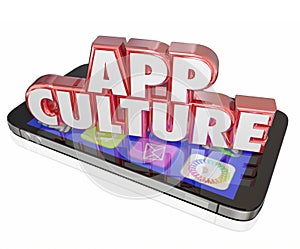 App Culture 3d Words Cell Mobile Phone Download Applications Software