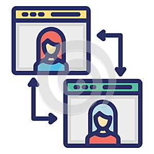 App design, responsive design .    Vector icon which can easily modify or editable