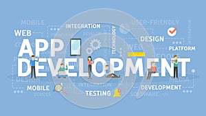 App development concept.