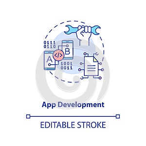 App development concept icon