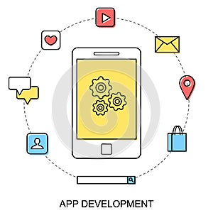 App development concept illustration