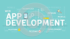 App development concept.