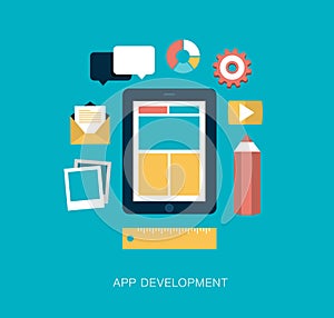 App development concept illustration