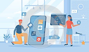 App development. Create and optimize layouts interfaces for mobile applications.