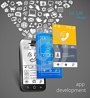 App development vector concept