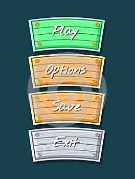 App graphical user interface cartoon collection