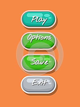 App graphical user interface cartoon design set