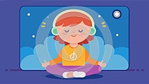 An app with guided meditations specifically designed for kids complete with soothing music and visual aids to enhance photo