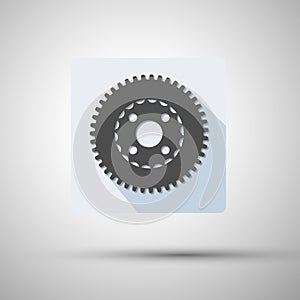 App icon cogwheel vector illustration