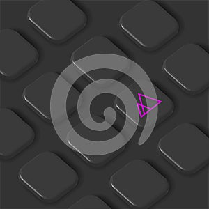 App Icon Mockup Vector Template Presentation Angle