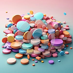 App Icons 3D Render: Isometric, Floating, Pastel, UI UX