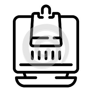 App online store icon outline vector. Sale shop