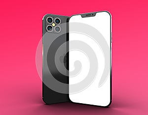 App presentation mockup, iphone 12 pro, 3D Rendering