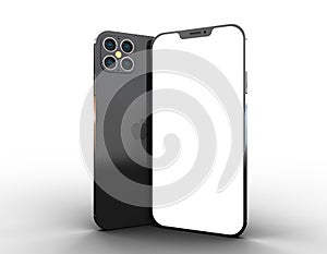 App presentation mockup, iphone 12 pro, 3D Rendering