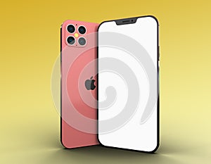 App presentation mockup, iphone 12 pro, 3D Rendering