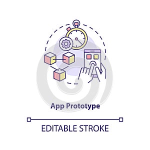 App prototype concept icon