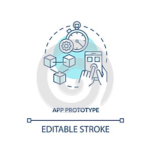 App prototype concept icon