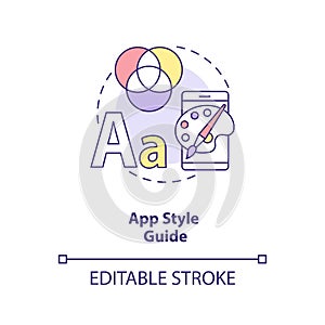 App style guide concept icon