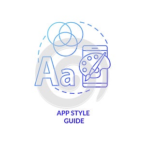 App style guide concept icon