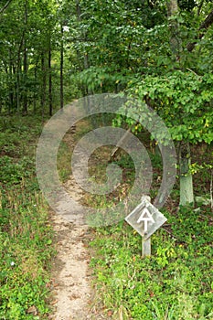 Appalachian Trail Sign on the Blue Ridge Parkway photo