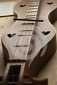 Appalachian dulcimer close up