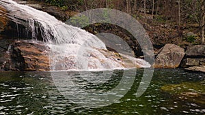 Appalachian Mountain Waterfall in the Winter