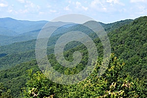 Appalachian range in North Georgia